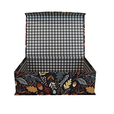 Celebrate Together Fall Leaf Hinge Paper Box Table Decor