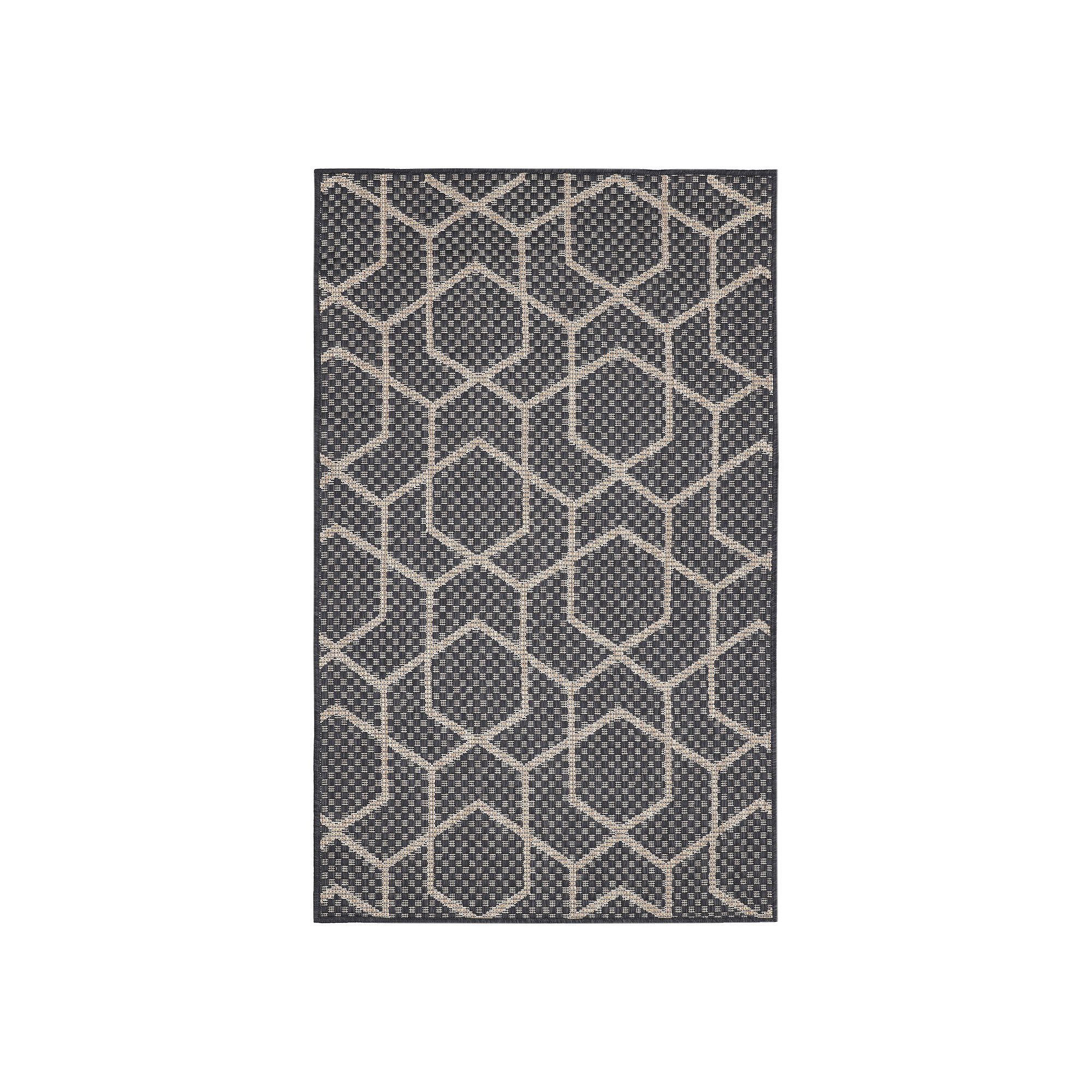 Nourison Horizon Indoor / Outdoor Geometric Area Rug, Grey