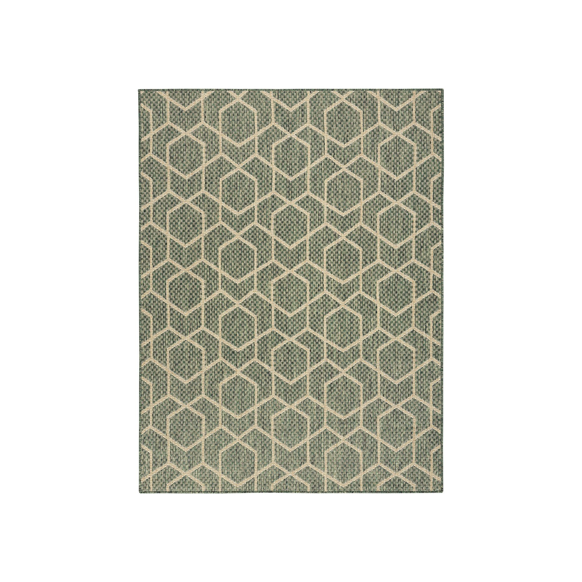 Nourison Horizon Indoor / Outdoor Geometric Area Rug, Green
