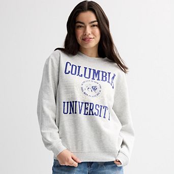 Juniors' Threads of Luxx Columbia University Crewneck Pullover Sweatshirt