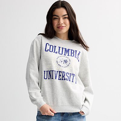 Juniors' Threads of Luxx Columbia University Crewneck Pullover
