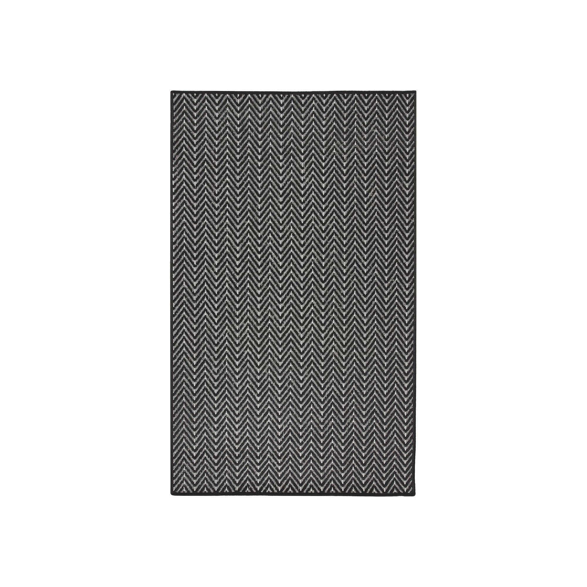 Nourison Horizon Indoor / Outdoor Chevron Area Rug, Black