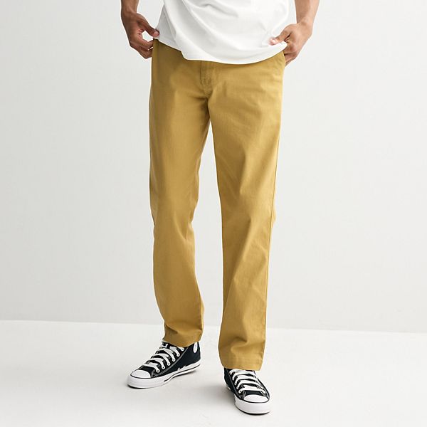 パンツ Time is on CENTER PRESSED TWILL TROUSER Studded Twill Pant in Sugar Swizzle – Terez.com