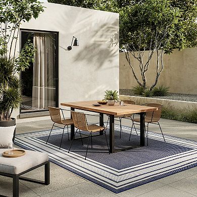 Nourison Horizon Indoor / Outdoor Bordered Area Rug