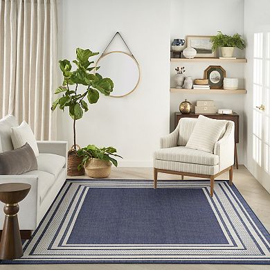 Nourison Horizon Indoor / Outdoor Bordered Area Rug
