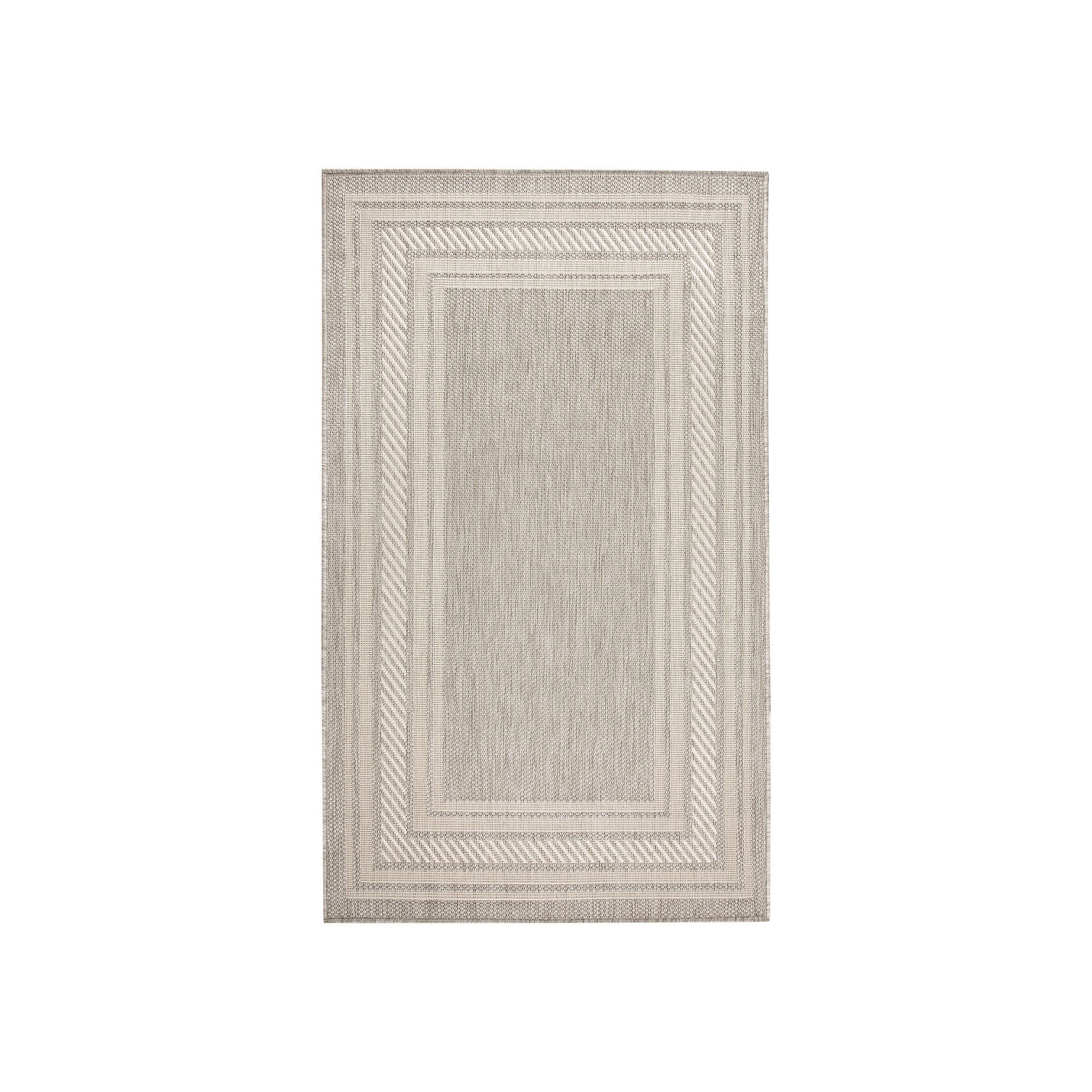 Nourison Horizon Indoor / Outdoor Bordered Area Rug, Gray