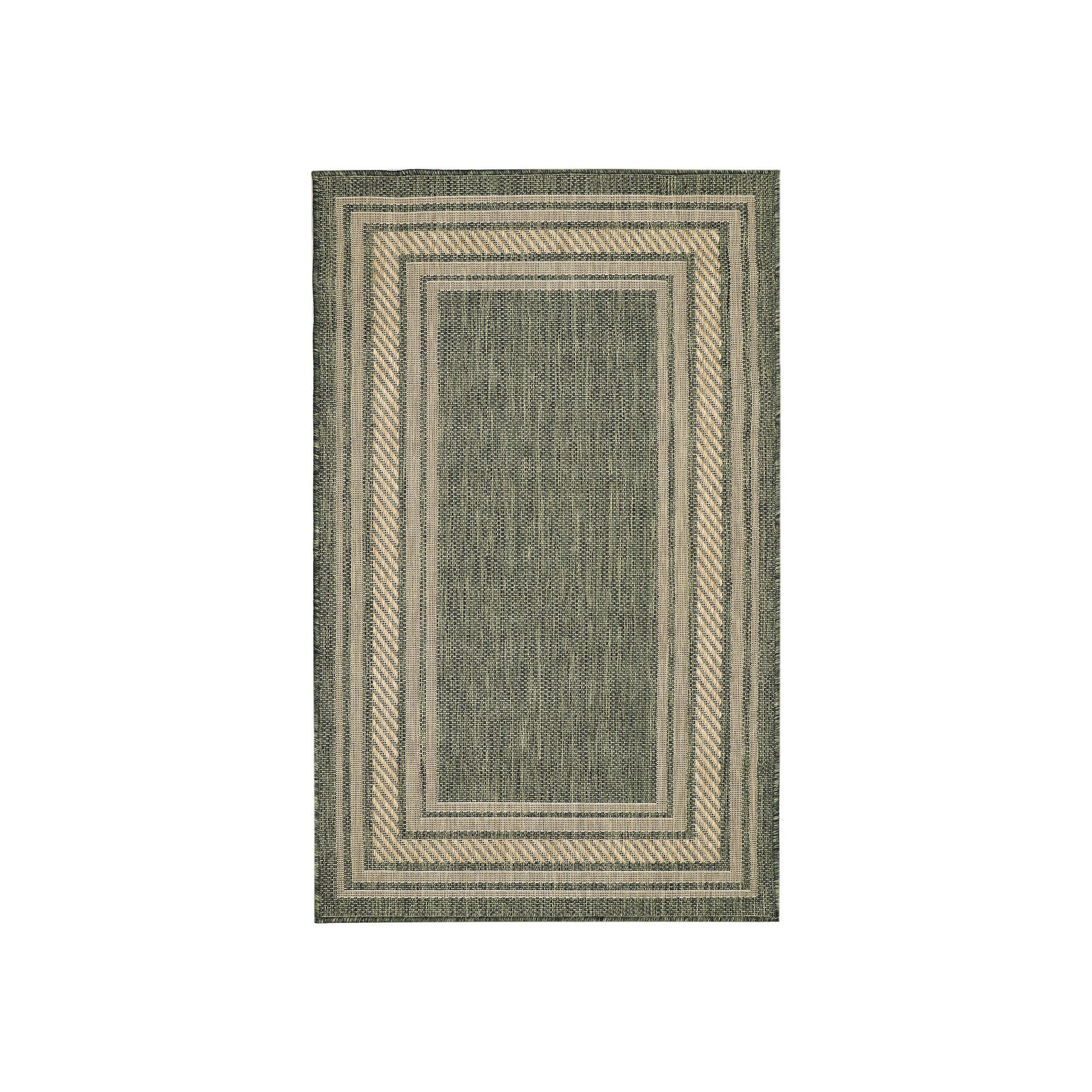 Nourison Horizon Indoor / Outdoor Bordered Area Rug, Green