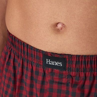 Men's Hanes® 3 Pack Originals Ultimate Cotton Stretch Woven Boxer Underwear