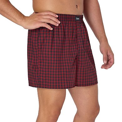 Men's Hanes® 3 Pack Originals Ultimate Cotton Stretch Woven Boxer Underwear