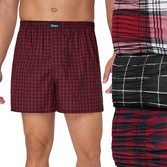 Men's Hanes Originals Ultimate® 3-Pack Stretch Woven Boxer Underwear