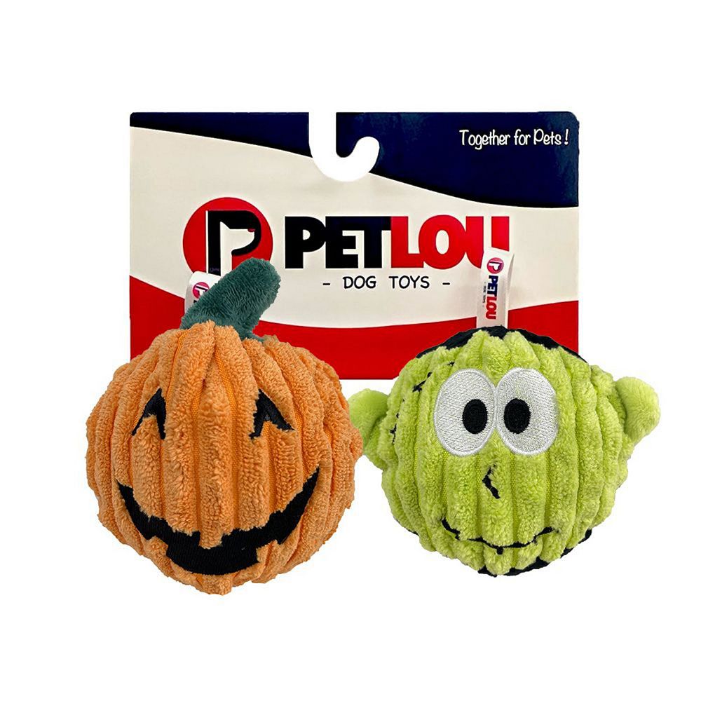 PetLou EZ Squeaky Sloth Ball Plush Dog Toy - 4 Inch