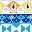 White Mosaic Stripe