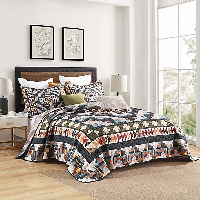 Marcielo 3Pcs Southwestern Geometry Lightweight Quilt Bedspread Set