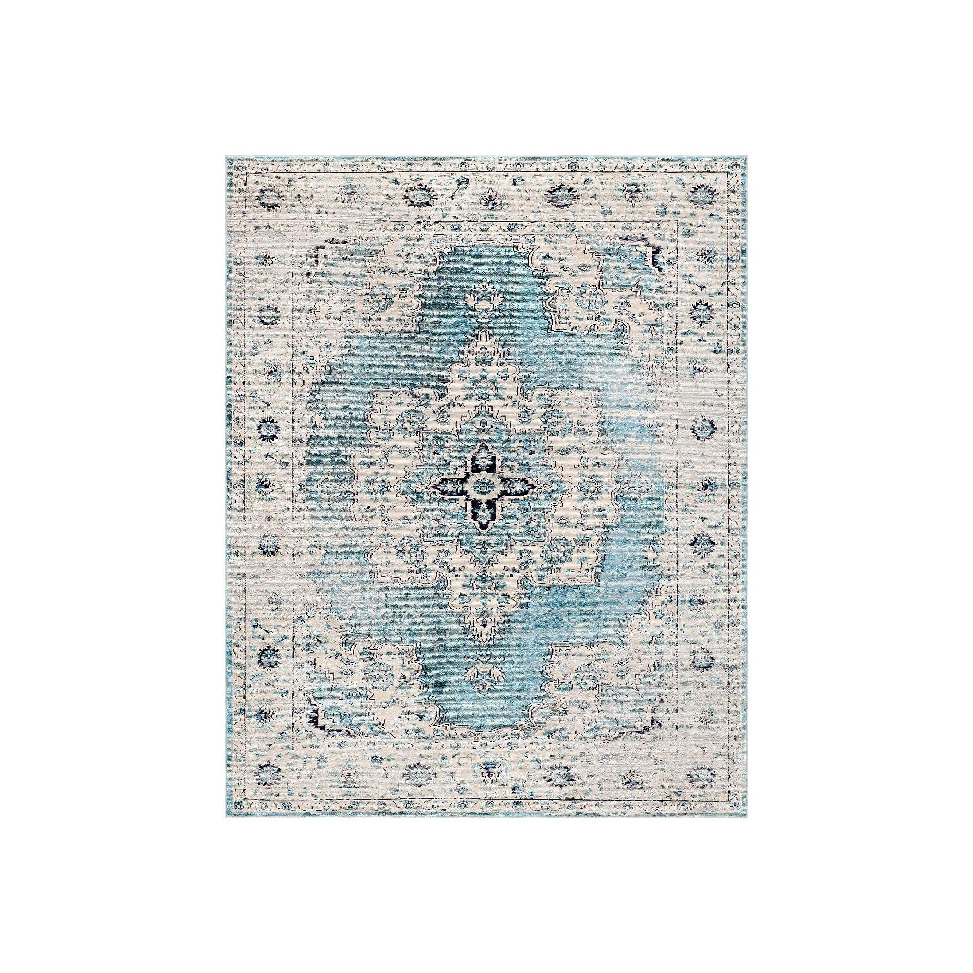 5th Avenue Lux Wishbone Charm Rug, Turquoise
