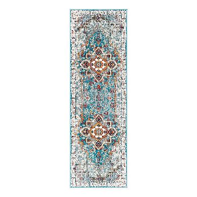5th Avenue Lux Unicorn Charm Distressed Area Rug