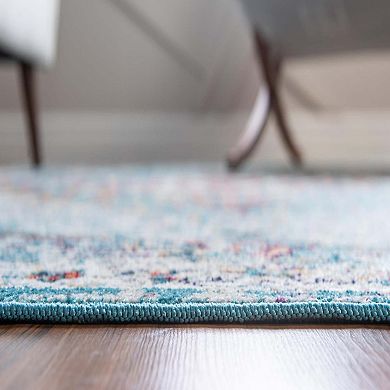 5th Avenue Lux Unicorn Charm Distressed Area Rug