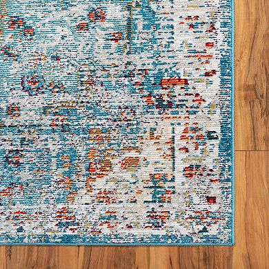 5th Avenue Lux Unicorn Charm Distressed Area Rug