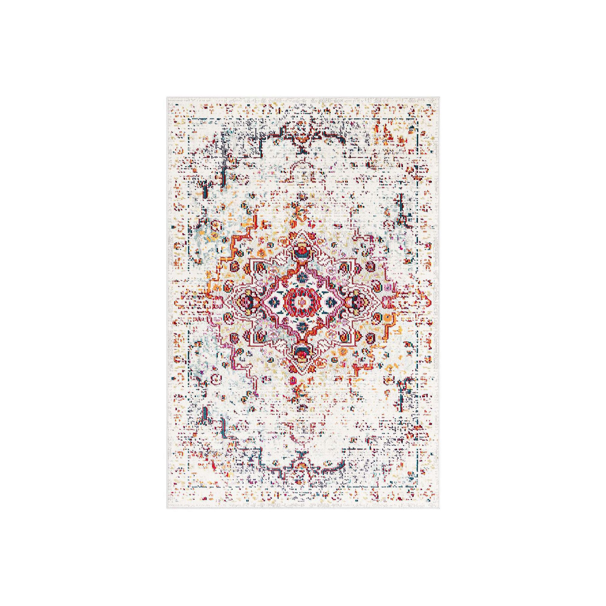 5th Avenue Lux Unicorn Charm Distressed Area Rug, Beige