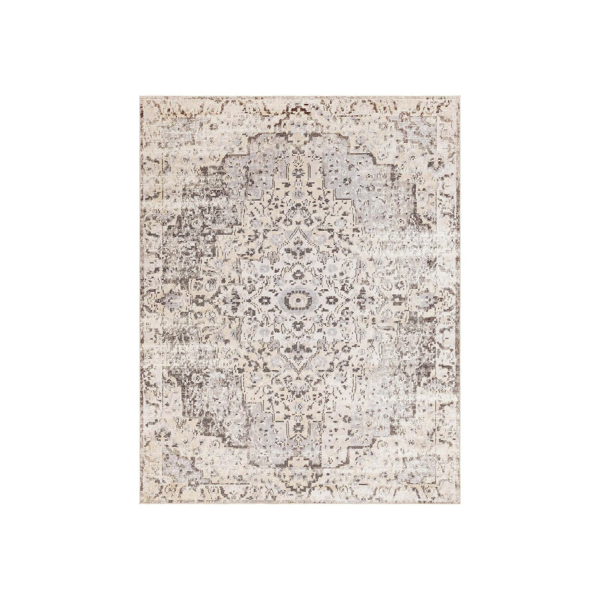 5th Avenue Lux Unicorn Charm Distressed Area Rug, Light Gray