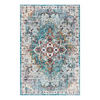 5th Avenue Lux Unicorn Charm Distressed Area Rug