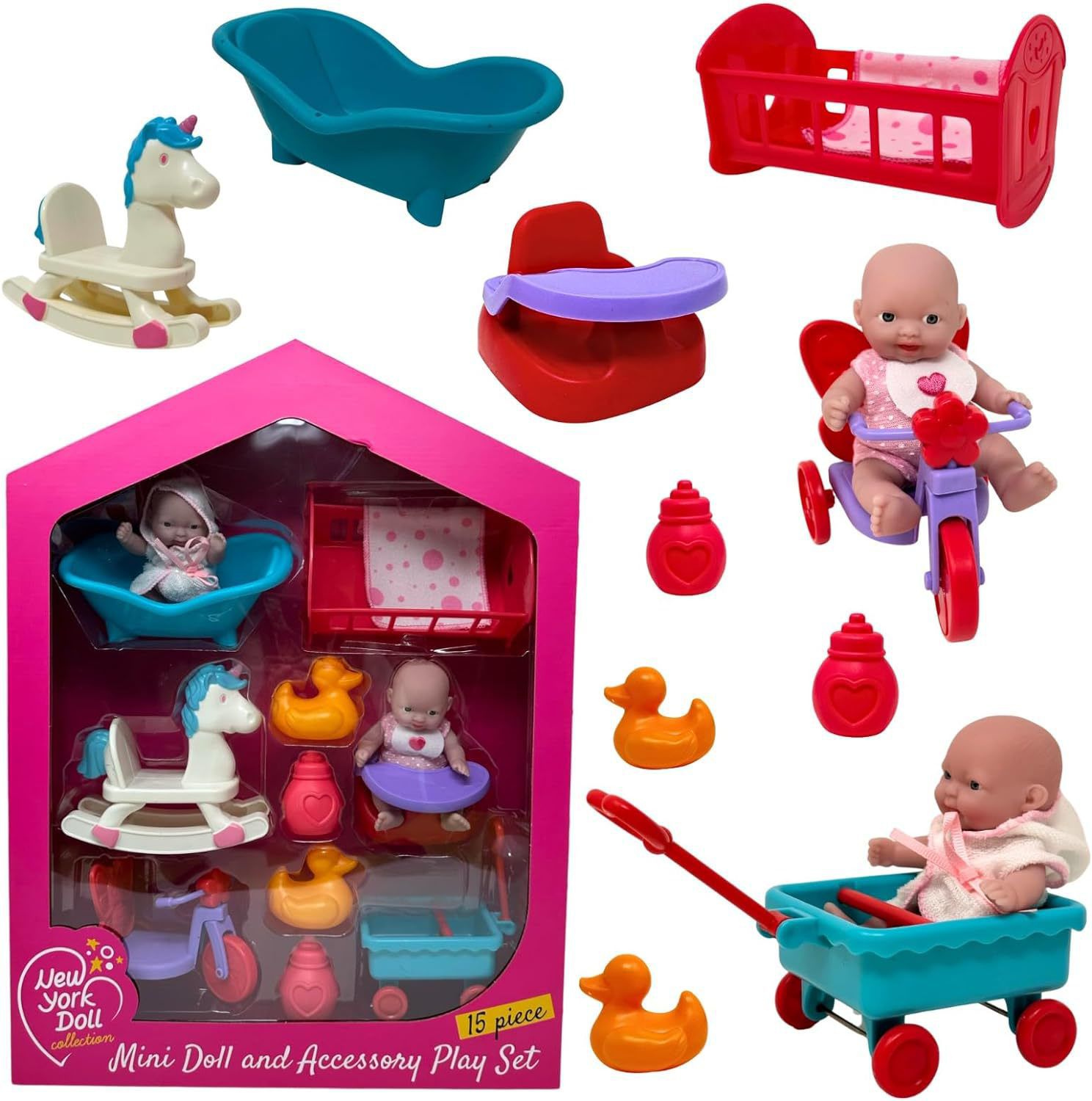 Детские куклы The New York Doll Collection Mini Baby Doll Set — фото 1