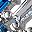 Silver Tone Blue