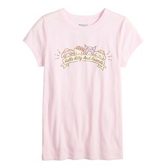 Girls 7-16 Hello Kitty And Friends Banner Graphic Tee