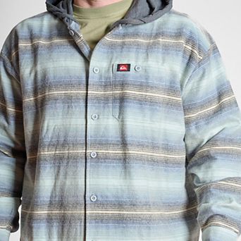 Big & Tall Quiksilver Hooded Flannel Shirt