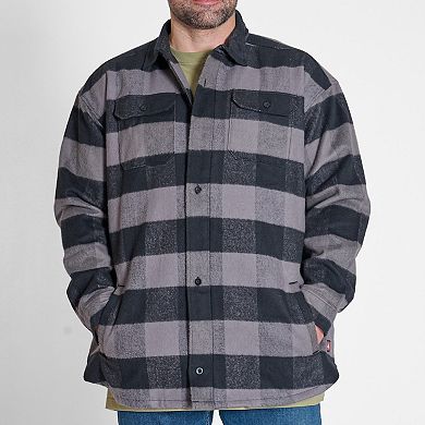 Big & Tall Quiksilver Men's Quilted Flannel Shirt Jacket