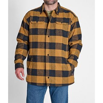Big & Tall Quiksilver Men's Quilted Flannel Shirt Jacket