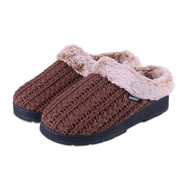 isotoner Cable Knit Slip-On Women's Clog Slippers