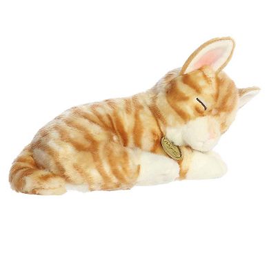 Aurora Medium Orange Miyoni Tots 10" Sleepy Tabby Kitten Adorable Stuffed Animal