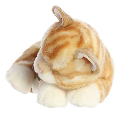 Aurora Medium Orange Miyoni Tots 10" Sleepy Tabby Kitten Adorable Stuffed Animal
