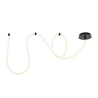 Serafina Minimalist 360° Adjustable Neon LED Rope Light, Dimmable Linear Flush Mount Fixture