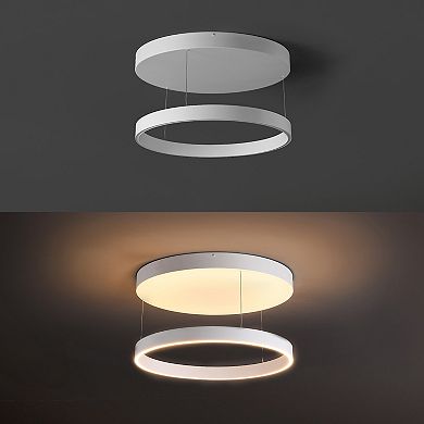 Jense Minimalist Modern Metal Adjustable Dimmable Ring LED Pendant