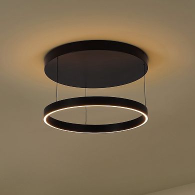 Jense Minimalist Modern Metal Adjustable Dimmable Ring LED Pendant