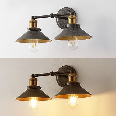 July 2-Light Industrial Farmhouse Metal Vanity Light