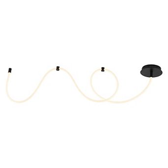 Serafina Minimalist 360° Adjustable Neon LED Rope Light, Dimmable Linear Flush Mount Fixture