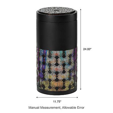 Glitzhome 24''H Interesting Metal Cutout Pattern Outdoor Fountain