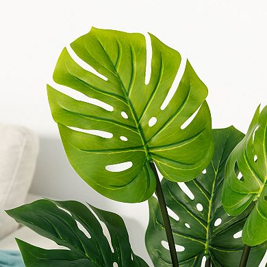 Glitzhome 3.5ft. Versatile Faux Monstera deliciosa Liebm in Pot