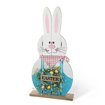 Glitzhome 30"H Easter Wooden Bunny Porch Décor