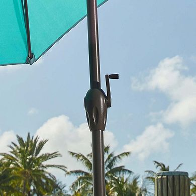BrylaneHome 71/2‚ ô Tilt-And-Crank Umbrella
