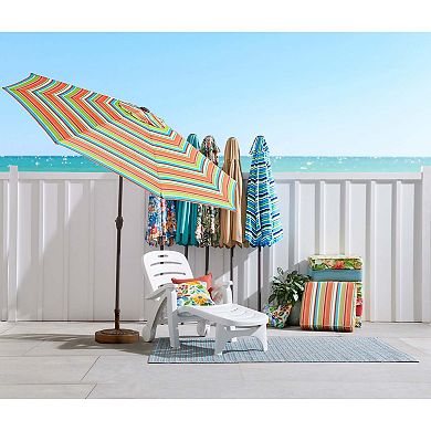 BrylaneHome 7.5 Ft. Tilt-And-Crank Umbrella