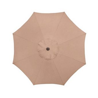 BrylaneHome 71/2’ Tilt-And-Crank Umbrella