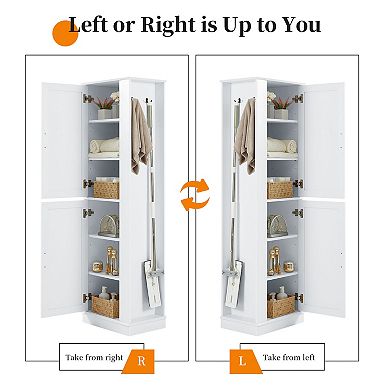 Merax Tall Bathroom Storage Cabinet
