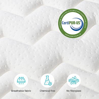 Serweet 12 Inch Memory Foam Hybrid Mattress with 7-Zone Pocket Innersprings