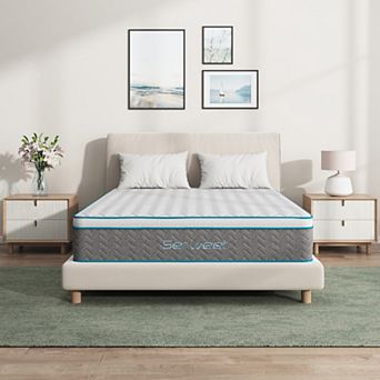 Serweet 10 Inch Memory Foam Hybrid Mattress with 5-Zone Pocket Innersprings