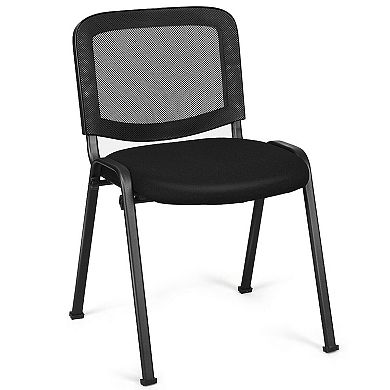 Set Of 5 Stackable Mesh Back Conference Chairs For Office Or Meeting Rooms