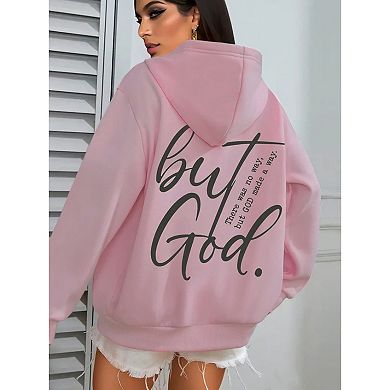 Women's Plus Size Oversized Graphic Hoodies Long Sleeve Loose Hooded Sweatshirts Casual Tops Pocket