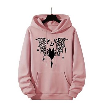 Women's Plus Size Oversized Graphic Hoodies Long Sleeve Loose Hooded Sweatshirts Casual Tops Pocket